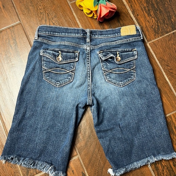 Abercrombie and Fitch Denim Bermuda Long Shorts - Picture 4 of 5